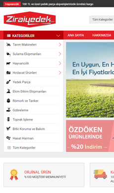 Zirai Yedek Online Alışveriş Projesi Projesi